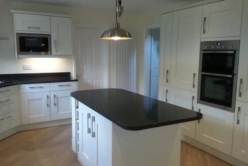 Stylish kitchen in neutral colour scheme